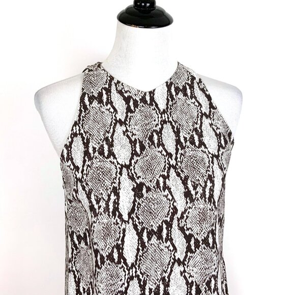 A.L.C. Anise Snake Skin Python Print Sleeveless Blouse Top Sz 6 - Picture 3 of 16